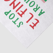 Papier Mousseline Arrêtez D'Aspirer Autour D'Un Noël Drôle En Disant (Détail)