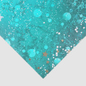 Papier Mousseline Arrière - plan à huile Turquoise de la menthe (Détail)