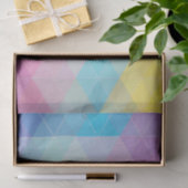 Papier Mousseline Arrière - plan abstrait coloré de triangles (Cadeau)