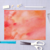 Papier Mousseline Arrière - plan abstrait d'aquarelle - orange (Artisanat)