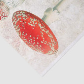 Papier Mousseline Arrière - plan affligé de champignon rouge morel (Détail)