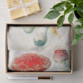 Papier Mousseline Arrière - plan affligé de champignon rouge morel (Cadeau)