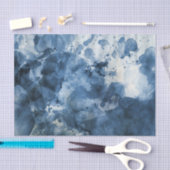 Papier Mousseline Arrière - plan bleu abstrait d'aquarelle (Artisanat)