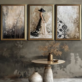 Papier Mousseline Arrière - plan Chic Chic noir & beige Raisonné Dem