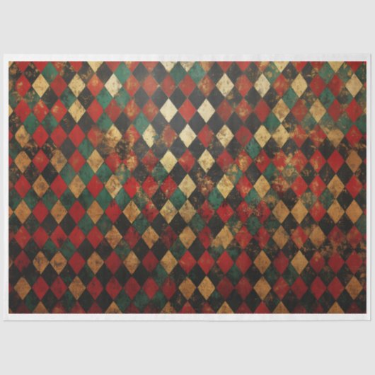 Papier Mousseline Arrière - plan de Christmas Harliquin (Recto)