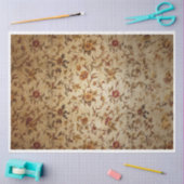 Papier Mousseline Arrière - plan de fleurs d'automne (Artisanat)