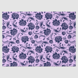 Papier Mousseline Arrière - plan de lavande bleu marine Floral Damac