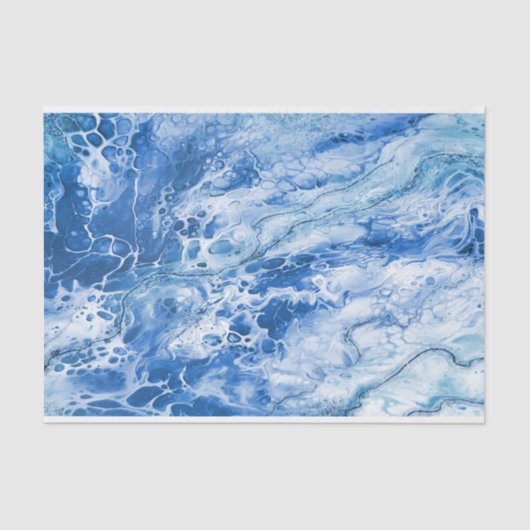 Papier Mousseline Arrière - plan en marbre bleu Abstrait (Recto)