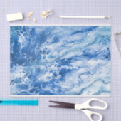 Papier Mousseline Arrière - plan en marbre bleu Abstrait (Artisanat)