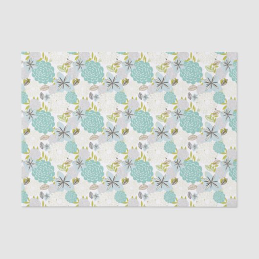 Papier Mousseline arrière - plan floral 5 (Recto)