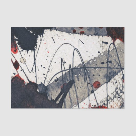 Papier Mousseline Arrière - plan grunge abstrait, texture d'encre (Recto)