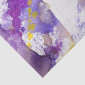 Papier Mousseline arrière - plan jaune et pourpre d'aquarelle (Détail)