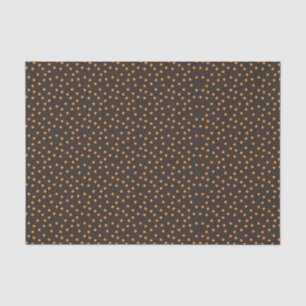 Papier Mousseline Arrière - plan noir de la Polka Orange rétro Hallo