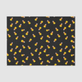 Papier Mousseline Arrière - plan noir d'Halloween avec motif de maïs (Recto)