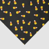 Papier Mousseline Arrière - plan noir d'Halloween avec motif de maïs (Détail)