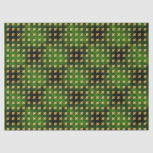 Papier Mousseline Arrière - plan noir & vert avec fleur de Lis or