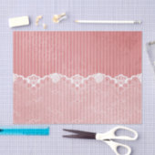 Papier Mousseline Arrière - plan rose et blanc avec la dentelle (Artisanat)