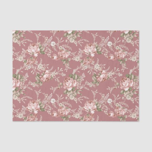 Papier Mousseline Arrière - plan Rose rose vif (Recto)