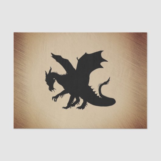 Papier Mousseline Arrière - plan rustique Black Dragon (Recto)