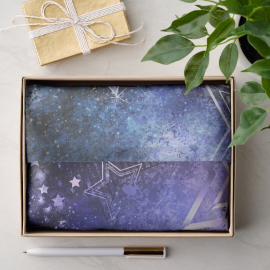 Papier Mousseline Arrière - plan spatial avec étoiles (Cadeau)