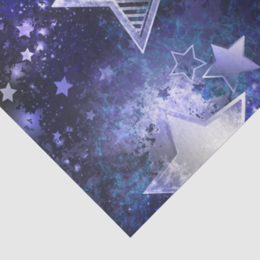 Papier Mousseline Arrière - plan spatial avec étoiles (Détail)
