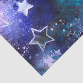 Papier Mousseline Arrière - plan spatial avec étoiles (Détail)