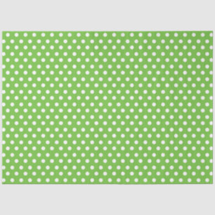 Papier Mousseline Arrière - plan vert clair avec Pois blancs