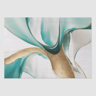 Papier Mousseline Arrière - plan Zen Abstrait Gold Zeal Green Decoup