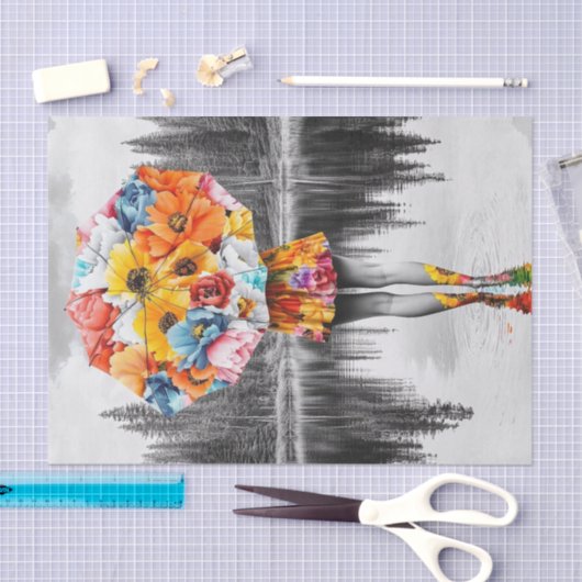 Papier Mousseline Arrosage de fleurs3 (Artisanat)