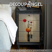 Papier Mousseline Art Abstrait avec couple - découpage -