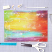 Papier Mousseline Art abstrait de véritables couleurs (Artisanat)