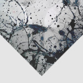 Papier Mousseline Art abstrait d'éclaboussure d'encre (Détail)