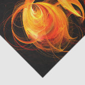 Papier Mousseline Art Abstrait Fireball (Détail)