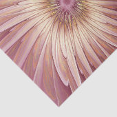 Papier Mousseline Art Abstrait Fractal Fleur & Tons de Bourgogne (Détail)