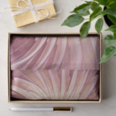 Papier Mousseline Art Abstrait Fractal Fleur & Tons de Bourgogne (Cadeau)