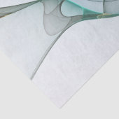 Papier Mousseline Art Abstrait moderne Fractal Bleu Turquoise Gris (Détail)