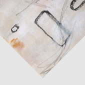 Papier Mousseline Art abstrait neutre beige Papier de tissus (Détail)