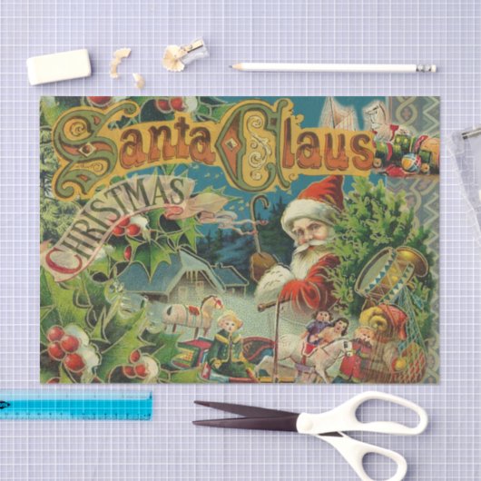 Papier Mousseline Art antique du Père Noël (Artisanat)