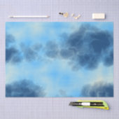 Papier Mousseline Art Blue Cloud (Artisanat)