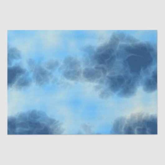 Papier Mousseline Art Blue Cloud (Recto)
