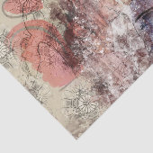 Papier Mousseline Art Collage Hearts 24 Découpage (Détail)