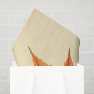 Papier Mousseline Art de feuilles d'érable minimaliste – Impression