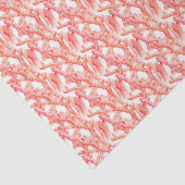 Papier Mousseline Art de peinture à l'aquarelle de corail vivant (Détail)