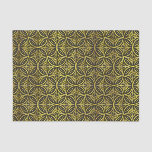 Papier Mousseline Art Déco 2 Papier Tissu (Recto)