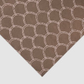 Papier Mousseline Art Déco Brown Gold Crafting papier de tissus (Détail)