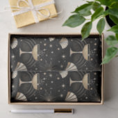 Papier Mousseline Art Deco Champagne Constellations Night Pattern (Cadeau)