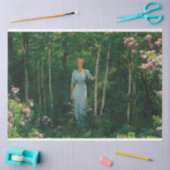 Papier Mousseline Art Déco Femme Peinture Papier Tissu (Artisanat)