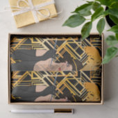 Papier Mousseline art déco, fille de nageoire, cru, grand Gatsby, (Cadeau)