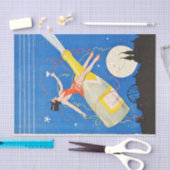 Papier Mousseline Art Déco Flapper Dancing Bar Scene 1920's Gatsby (Artisanat)