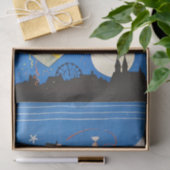 Papier Mousseline Art Déco Flapper Dancing Bar Scene 1920's Gatsby (Cadeau)